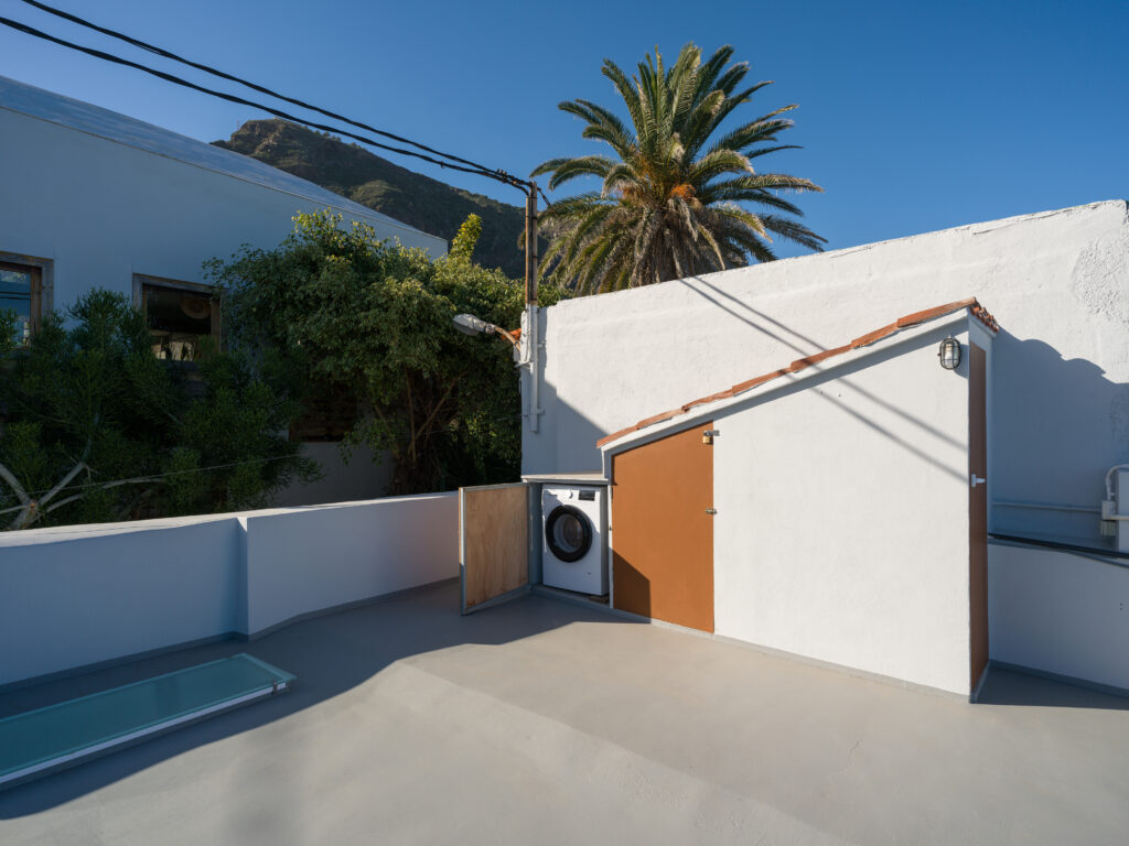 La azotea y lavadora